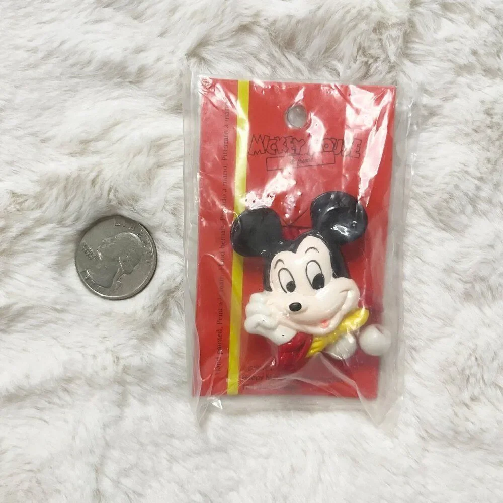 🔮 5/$25 Disney Vintage Hand Painted‎ Mickey Mouse Hair Tie